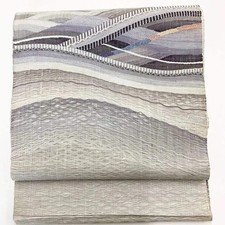 7311 Japanese Vintage Fukuro Obi Belt Kimono Tsumugi Fabric Silk Traditional