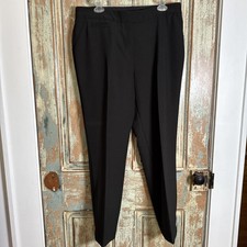 Investments Pants Womens 12S Black Stretch Pockets Straight Office Career Work