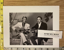 Johnny Cash & Glen Campbell 1969 Scene Book Photograph