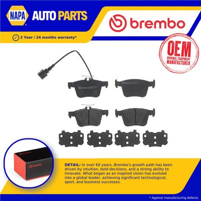 Brake Pads Set fits AUDI RS Q3 F3B, F3N 2.5 Rear 2019 on Brembo 8V0698451C New