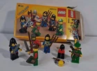LEGO set 6103 castle minifigures. vtg crusader, black falcons, forestmen w Box