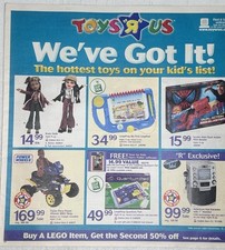 2002 Toys R Us Holiday Catalog Bratz LeapPad Spider-Man Xbox PS2 Flyer Insert