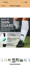 MediCaptain Ultimate All in One Soccer Sock with Shin Guard, Foot Padding Medium