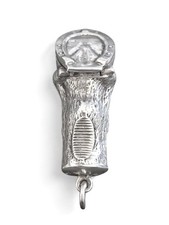 Sterling Silver Vesta Case with Horseshoe lid - Hallmarked .925 by ES