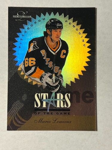 Mario Lemieux #1 1995 Leaf Limited Stars of the Game card