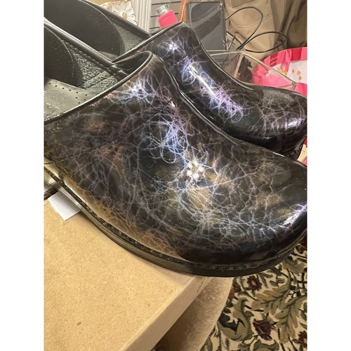 NEW Dansko Professional Clogs Womens Size 41 EU, US 10.5, Black Iridescent Swirl - Picture 2 of 7