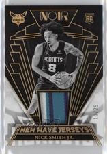 2023-24 Panini Noir New Wave Jerseys Prime 10/25 Nick Smith Jr #NWJ-NSJ 1ow5