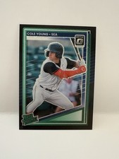 2025 Donruss Baseball - Cole Young - #152 Optic Black Velocity Prizm /39