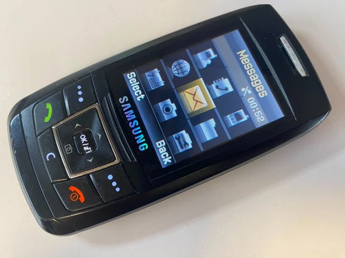 Samsung E250 Mobile Phone UNLOCKED Black Slider Original -Working Good Condition