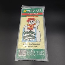 Do-It Yourself yard art pattern Mrs. Snowman 29"x48" NOS YA30034 Christmas