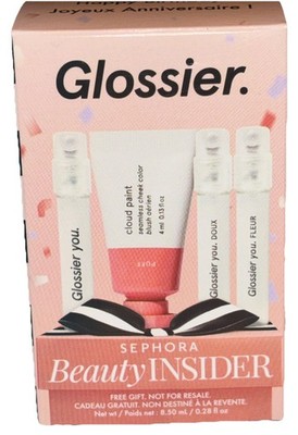 Glossier You Perfume Set + Cloud Paint Puff Mini Set MSRP $25 | NIB