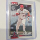MIKE TROUT COMPANION CARD IMAGE VARIATION SSP #350 2026 Topps Series 1 Angels