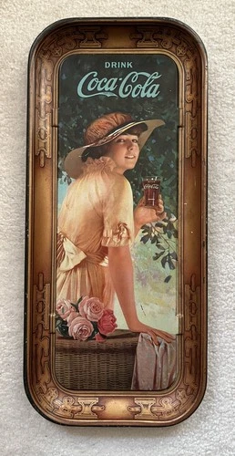 Vintage, ORIGINAL, Antique, 1916 Coca-Cola, Coke, Soda Serving Tray, VG+/Ex Cond
