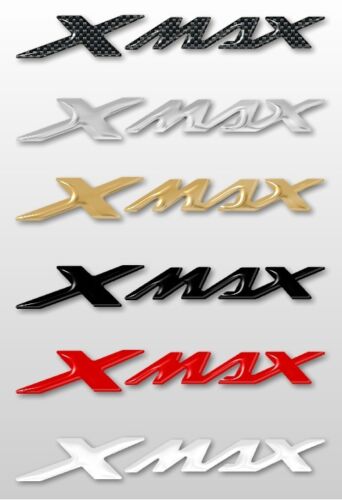 2 ADESIVI/STICKERS 3D SCRITTA XMAX compatibili per SCOOTER YAMAHA X MAX dal 2010 - Foto 1 di 1