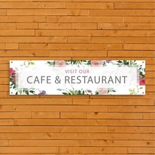 Cafe & Restaurant PVC Banner GCFC 030 -Cute Indoor Outdoor Garden Centre Signage