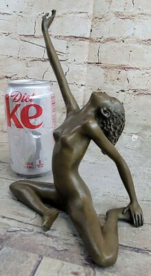 Arts Crafts Copper Modern Bronze Sculptures Abstract Girl Nude ...