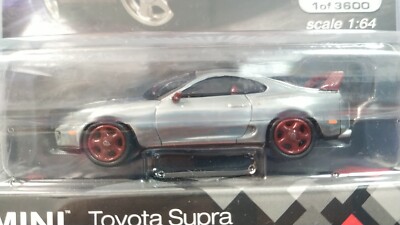 MINI GT 46 Chase Toyota Supra (JZA80) Renaissance Red LHD