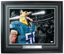 Chris Long Philadelphia Eagles Signed/Autographed 16x20 Photo Framed JSA 157826