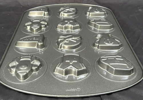 Wilton Ultra Bake Boy Cookie Pan Birthday Team Sports Party Plane Car Rocket - Picture 3 of 3