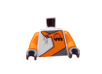 Lego Torso Oberkörper World Racer WR Logo 973pb0685c01 City Basics Neu