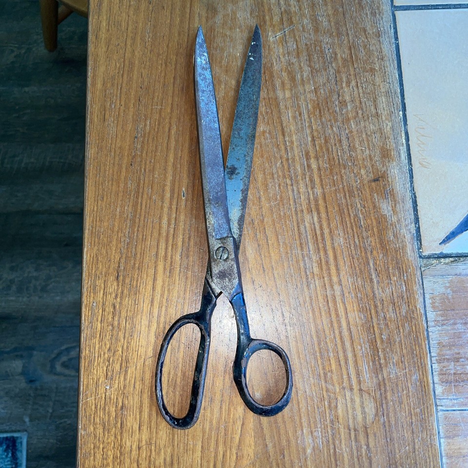 Taylor's Vintage 12 inch scissors * Great Prop * Sewing Scissors eBay