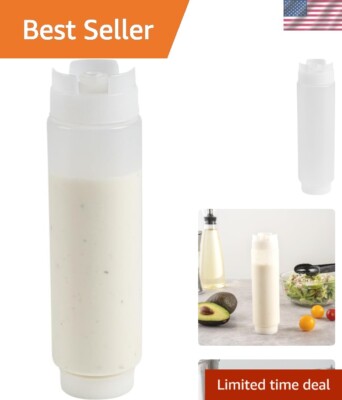 Microwave-Safe 16oz FIFO Plastic Squeeze Bottle for Restaurants & Catering
