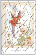 Antique Postcard The Honeybee Fairy Fairies of the Countryside Medici Society
