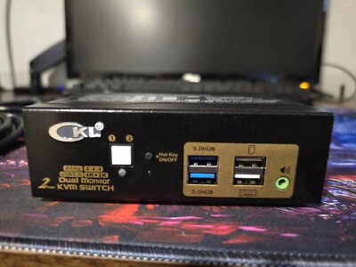 CKL KVM Switch HDMI Dual Monitor USB 3.0