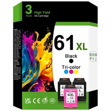 61XL Black Color Ink Cartridge for HP 61 XL ENVY 4500 4505 5530 5531 5535 Lot