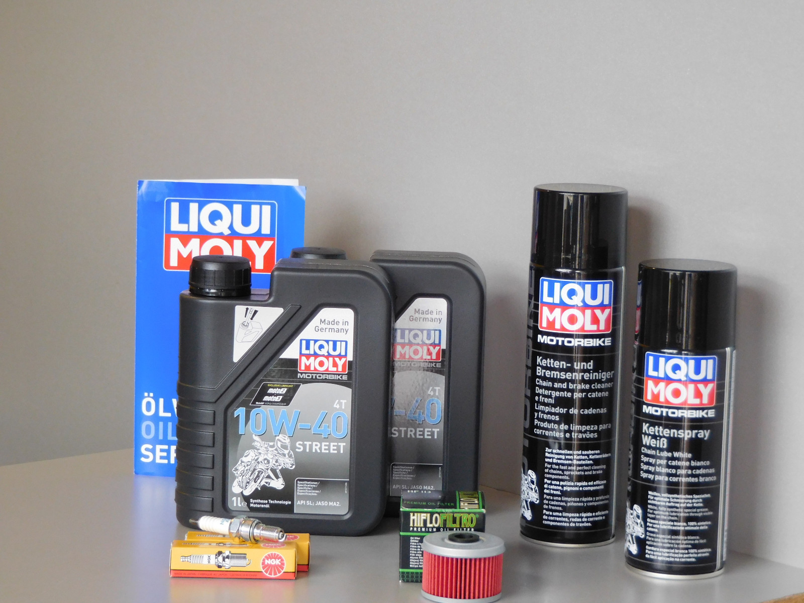 Maintenance Set Motorcycle Honda VT 125 Shadow Service Spark Plug Oil Filter