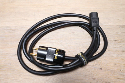 High-end power cable with Wattgate gold plug, 200 cm power cable cord