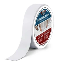 2" X 25' RV Super Rubber Roof Adhesive Sealant Permanent Repair Stop Leaks White