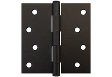 Oil Rubbed Bronze 4"X4" Straight Corner Door Hinges US10B Square Exterior 4"