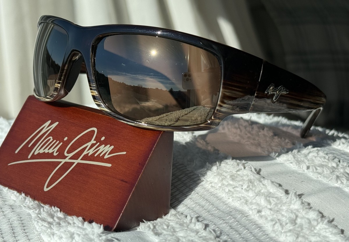 Maui Jim World Cup MJ 266 01 Chocolate Stripe Frame, HCL Bronze