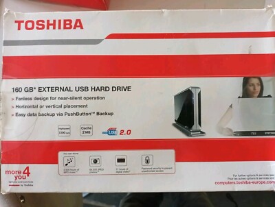 Toshiba 160GB EXTERNE USB FESTPLATTE