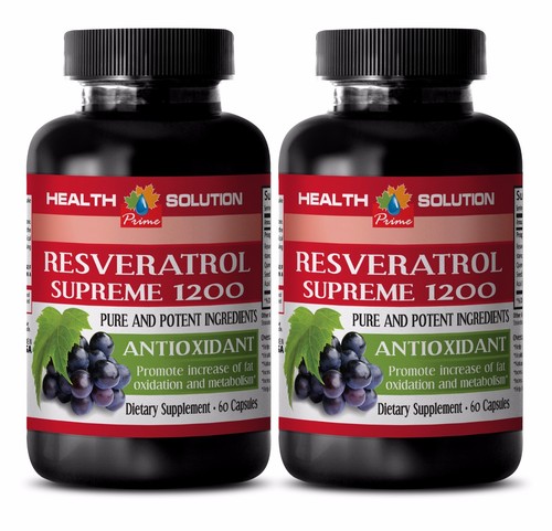 Blood sugar RESVERATROL SUPREME  ANTIOXIDANT Increases blood vessel dilation 2B - Afbeelding 1 van 12