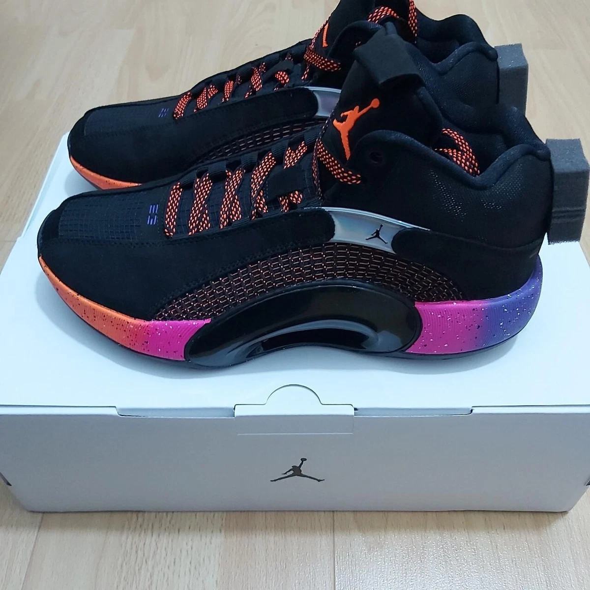New Nike Air Jordan XXXV HYPER GRAPE NBA BASKETBALL UK SIZE 7.5 EU