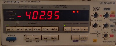 YOKOGAWA 7555 5-1/2 高精度デジタルマルチメーター Yokogawa 7555 5 1/2 Digit Digital Multimeter | eBay