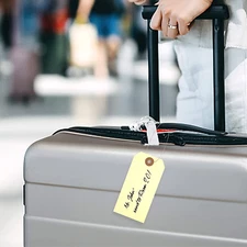 Blank Shipping Hanging Label Tags with Wire Tear & Wrinkle Resistant 120 PCS