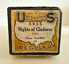 U S Player Piano Music Word Roll NIGHTS OF GLADNESS 5935 Song Rare Find Vintage