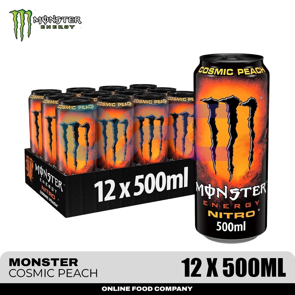 Monster Energy Drink Cosmic Peach Nitro 12 Pack (12 x 500ml