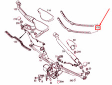 NEU MERCEDES-BENZ SL R231 SCHEIBENWISCHERBLATT-SATZ LHD A2318201045 ORIGINAL NEU MERCEDES-BENZ SL R231 SCHEIBENWISCHERBLATT-SATZ LHD A2318201045 ORIGINAL