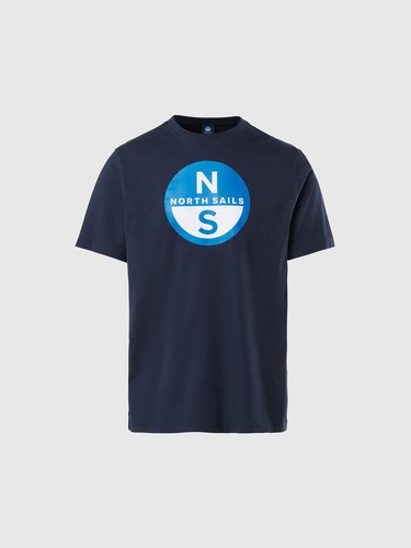 North Sails maglietta girocollo uomo in 5 colori cotone organico logo grande - Foto 8 di 30