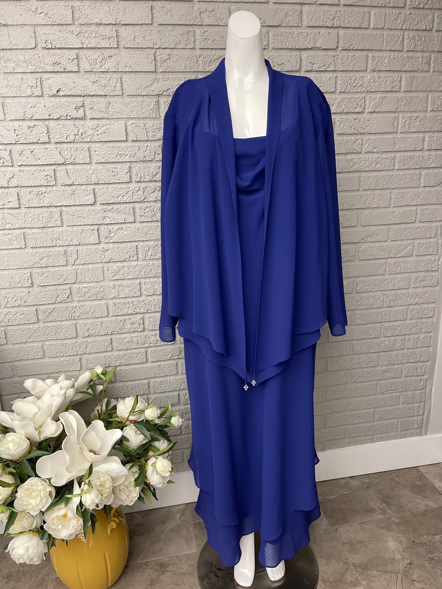 Lavande Women 's Asymmetrical Layered Dress / Duster 2 Pcs Set Size 18 |  eBay