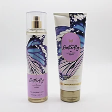 Bath & Body Works Butterfly Mist & Body Cream Set for Women – NEW