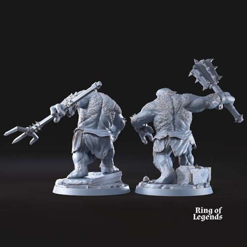 Goblins of the Cave 2x Troll Davale Games - Herr der Ringe - Tabletop - 28mm - Bild 2 von 4