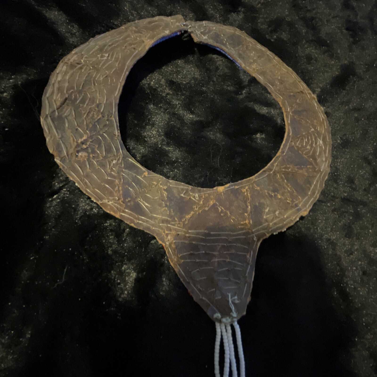 Hand Beaded and Shell Dangle Multi Colored Native… - image 6