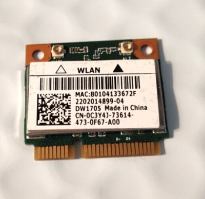 Intel Qualcomm Atheros QCWB335 Wifi Mini Wireless Card CN-0C3Y4J