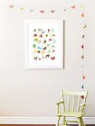 Nursery Decor, Modern Decor, Nature Themed Wall Art Print, French Alphabet