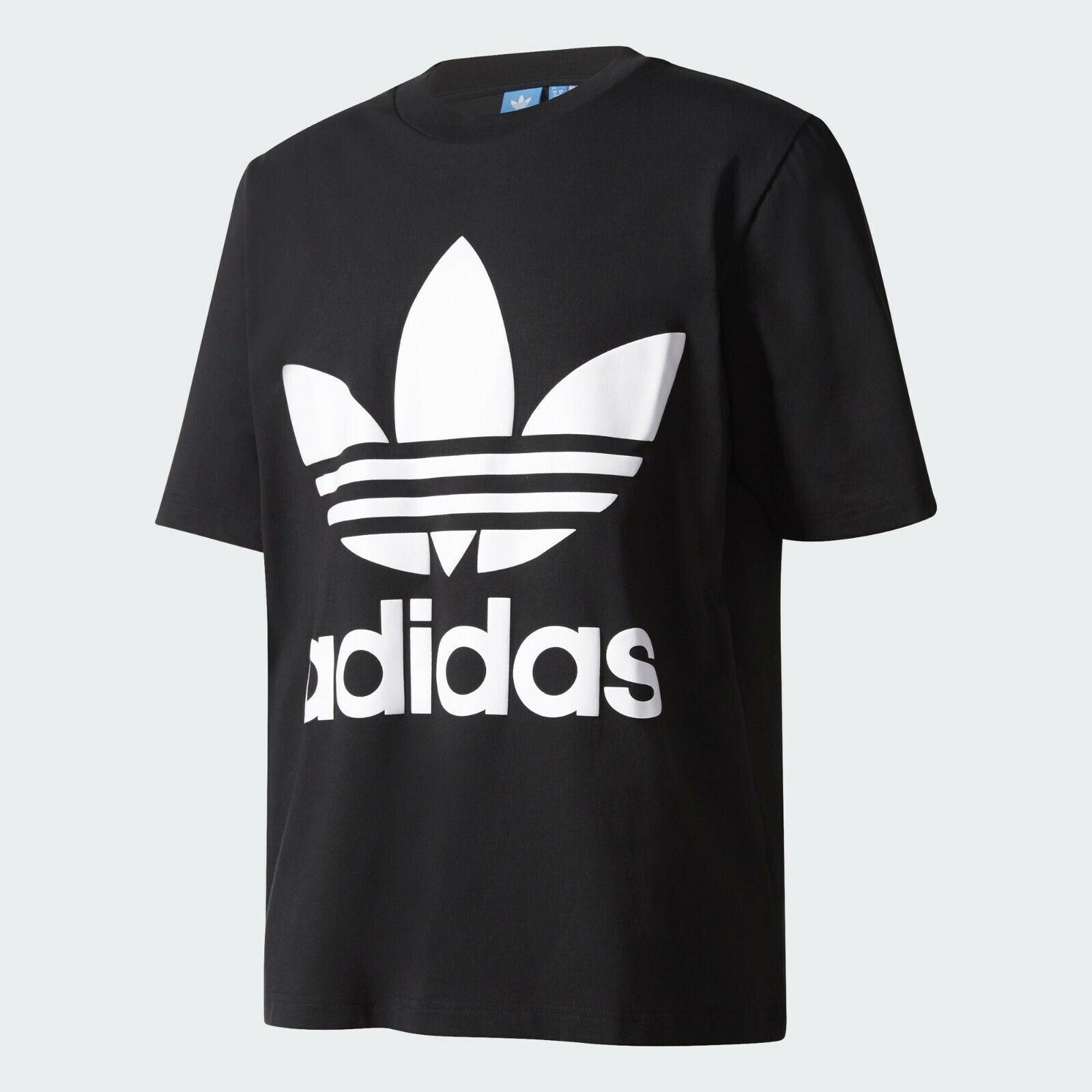 [BK7175] Мужская футболка Adidas Originals Adicolor Boxy - черный белый
